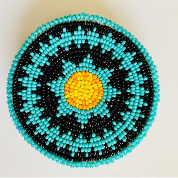 Native American Belt Buckle Shoshone Beaded Hand main image 4